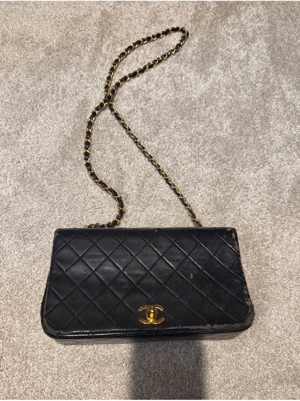 Vintage Chanel Quilted Black Leather bag - Picture 11 of 16